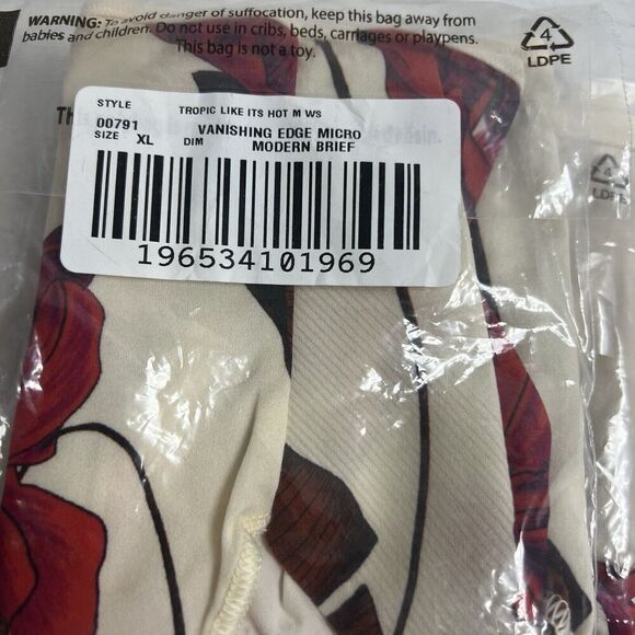 Soma Brief Vanishing Edge Micro Modern Brief  Panty in Hunter Green XL - Picture 7 of 7